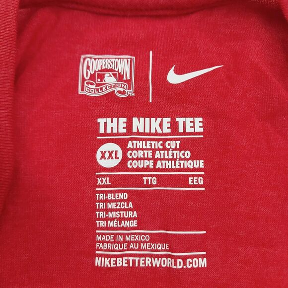 Nike Cooperstown Collection St Louis Cardinals Ozzie Smith T-Shirt Mens XXL Red - Picture 8 of 9